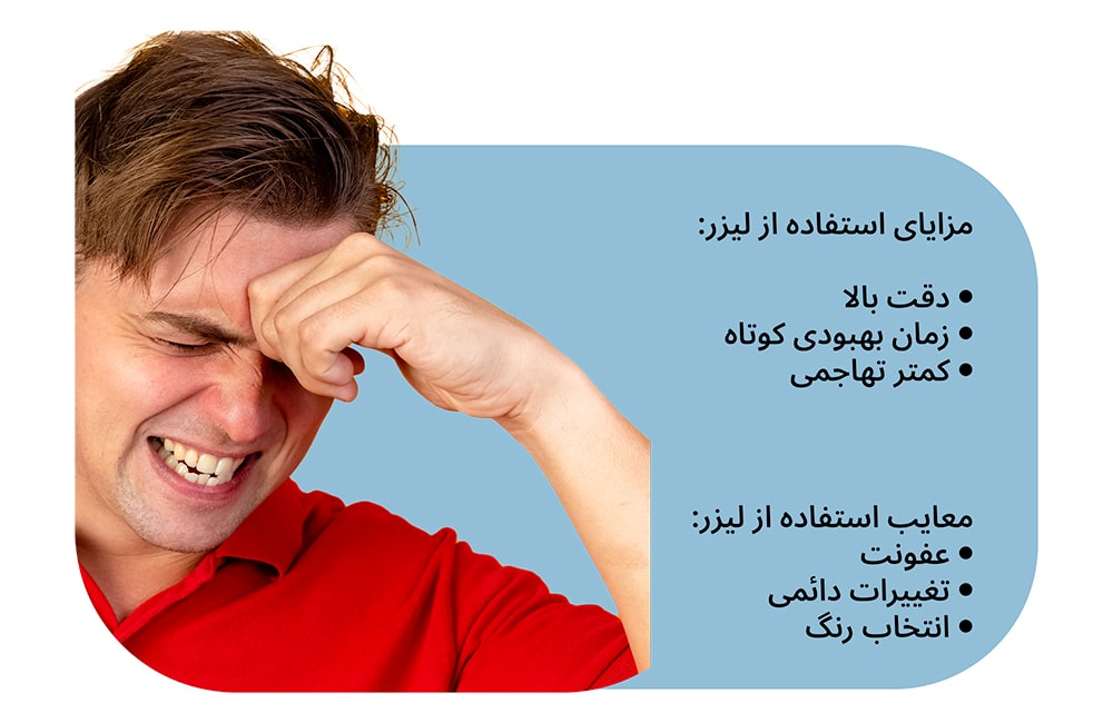 مزایای استفاده از لیزر