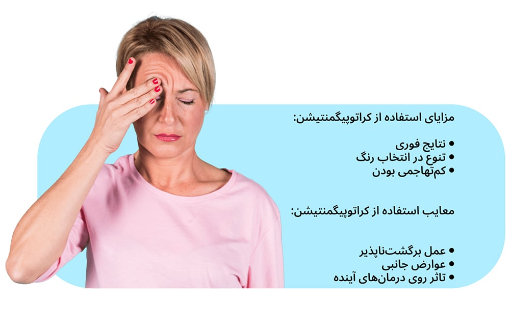 مزایای استفاده از کراتوپیگمنتیشن